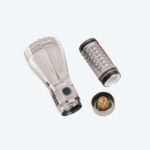ASTROLUX® WP3 LEP 562lm 2952m Thrower Flashlight with 4500mAh 21700 Battery - Polished Titanium - Image 7