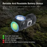 ASTROLUX® HM01 800lm 87m White and Red LED L-shape 16340 Headlamp - Image 8