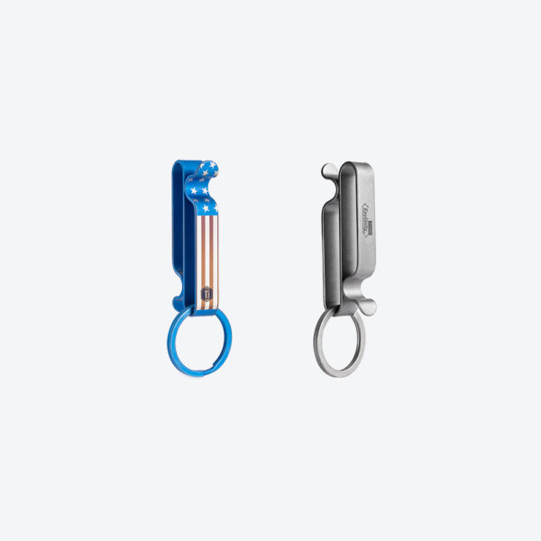 KEYUNITY KM00 Titanium Alloy Quick Release Belt Clip Keychain