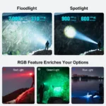 OLIGHT Marauder Mini 7000lm 600m RGB 32650 Flashlight - Image 3