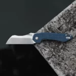 VOSTEED Gator 14C28N 3.74" Folding Knife with Micarta Handle - Wharncliffe - Image 3