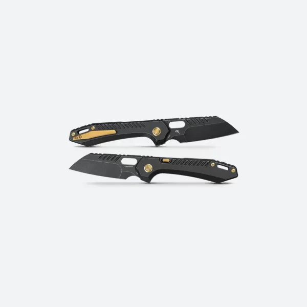 VOSTEED Mayhem M390 3.30" Sheepsfoot Liner Lock Folding Knife - Titanium Handle
