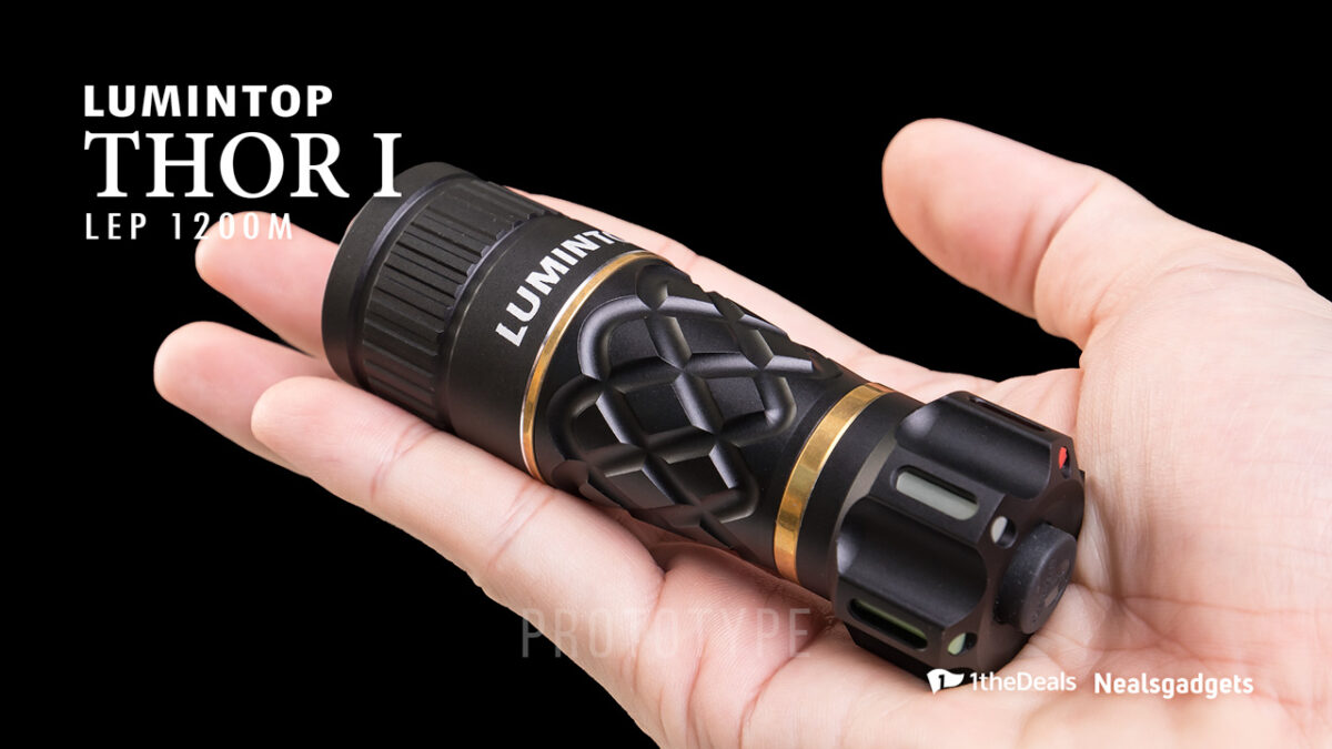 LUMINTOP THOR1 THOR I LEP 400lm 1200m Titanium Flashlight