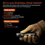 ACEBEAM EC20 2900lm 340m 18650 AUX Flashlight - Image 5