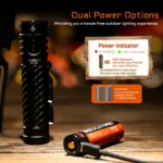 ACEBEAM EC20 2900lm 340m 18650 AUX Flashlight - Image 9